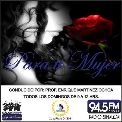 Portada de portacd de Para ti Mujer de Cancionero de Radio Sinaloa